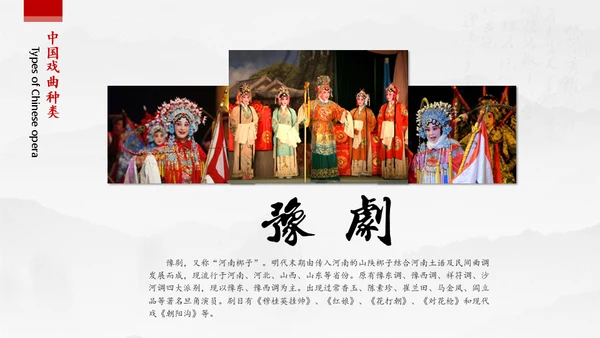 中国风戏曲名伶通用PPT模板