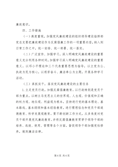 年初制定党总支党风廉政建设工作工作计划.docx