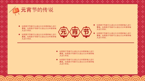 喜庆中国风正月十五元宵节PPT教学课件