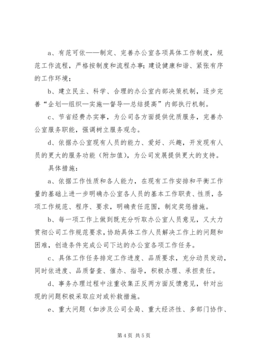 有关办公室的年度工作计划范文.docx