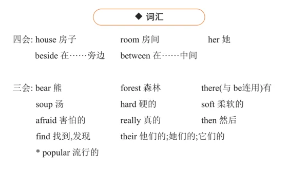Unit 1 Goldilocks and the three bears  复习课件(共32张PP