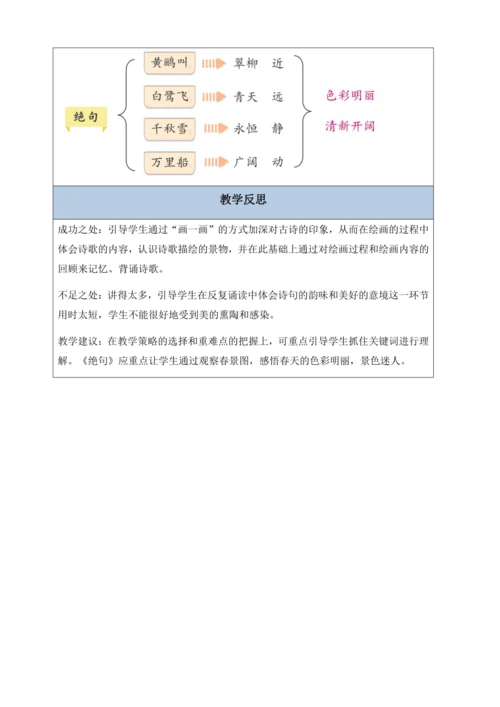 【核心素养】部编版语文二年级下册-15. 古诗二首 第2课时（教案含反思）