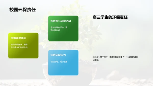 高三生的环保行动