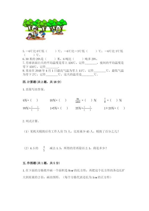 北京版小学六年级下册数学期末综合素养测试卷有答案.docx