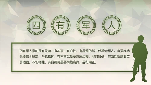 迷彩风格青春梦强军梦部队教育演讲动态PPT