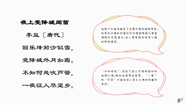 七年级语文上册第三单元课外古诗词诵读 夜上受降城闻笛 课件(共22张PPT)