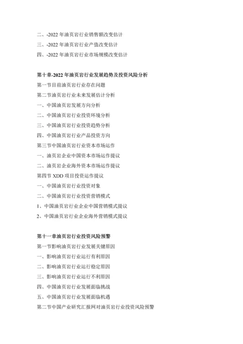 页岩行业市场分析及投资机遇研究报告样本.docx