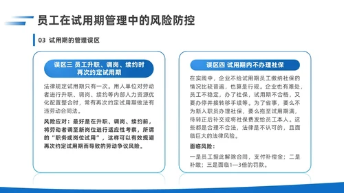 简约蓝色实拍风企业用工风险防范企业员工PPT课件