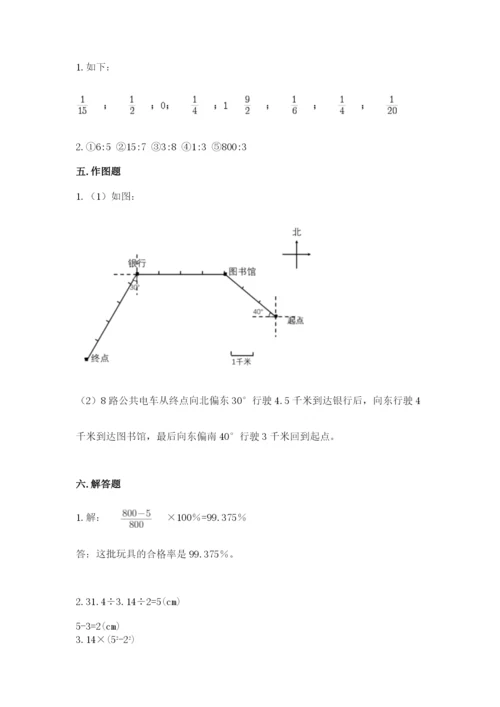 小学六年级上册数学期末测试卷含答案（典型题）.docx