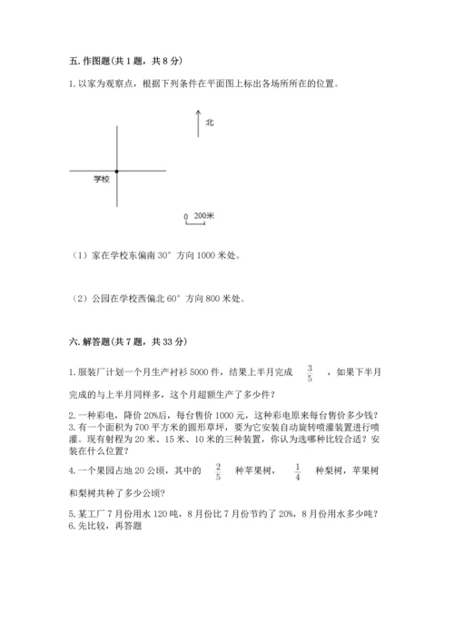 小学数学六年级上册期末测试卷（考试直接用）word版.docx