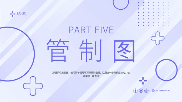 蓝色简约形状护理质量管理七大工具培训PPT模板