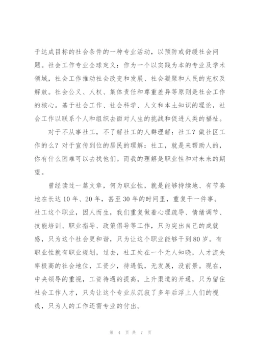 社区社会工作高级研修班培训心得.docx