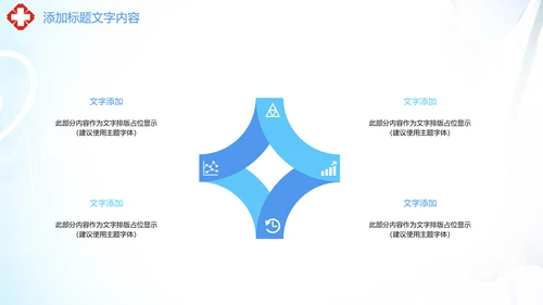 时尚医疗护士报告护士竞聘PPT模板