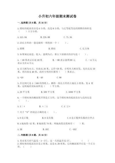 小升初六年级期末测试卷标准卷.docx