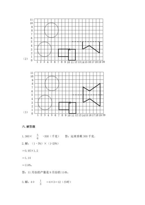 人教版六年级上册数学期末模拟卷附答案（综合卷）.docx