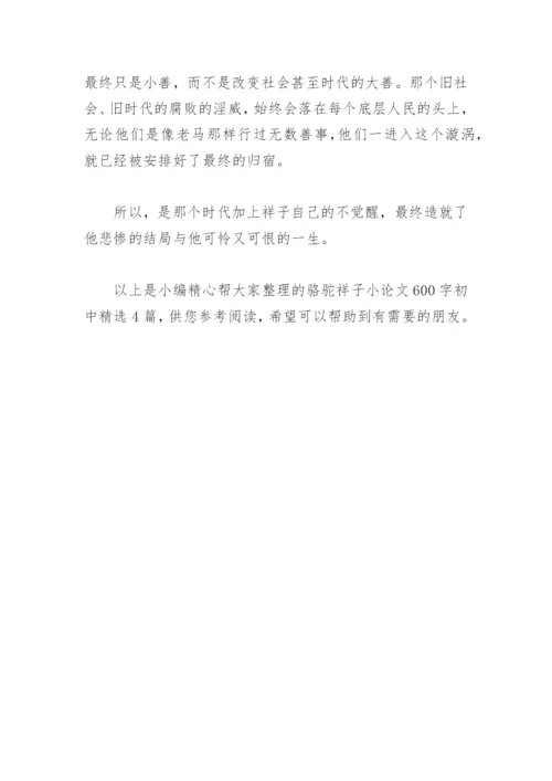 骆驼祥子小论文600字初中(精选4篇).docx