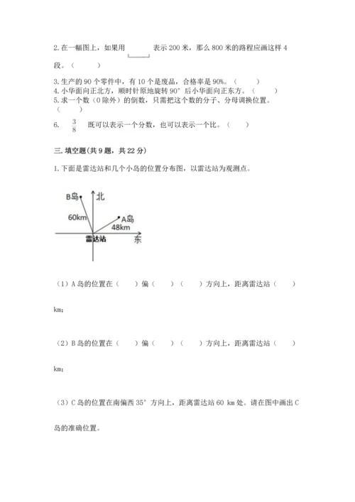 人教版六年级上册数学期末测试卷含答案（典型题）.docx