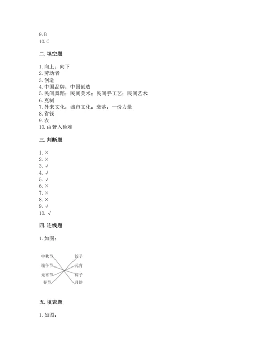 部编版四年级下册道德与法治《期末测试卷》含答案（黄金题型）.docx