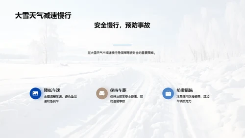 雪季驾驶安全指南