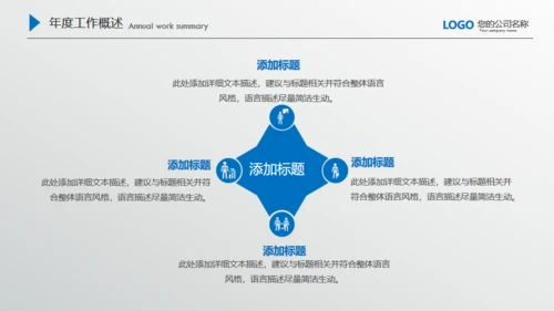 商务蓝微立体质感商务通用PPT
