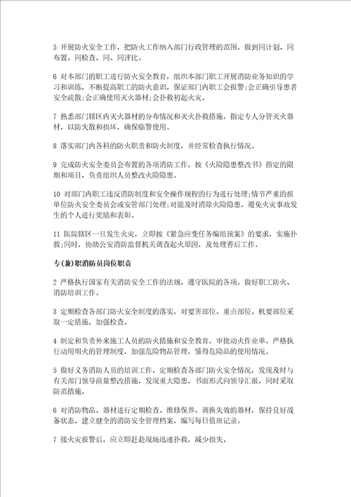 医院消防安全管理制度