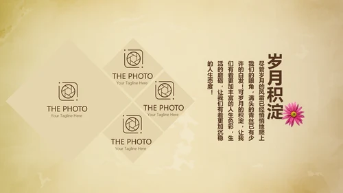 怀旧风格同学联谊会PPT模板