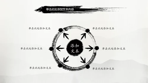 中国风水墨武侠笑傲江湖水墨PPT