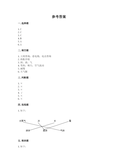 教科版小学三年级上册科学期末测试卷（完整版）.docx