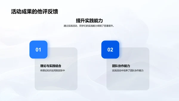 班级实践活动总结PPT模板