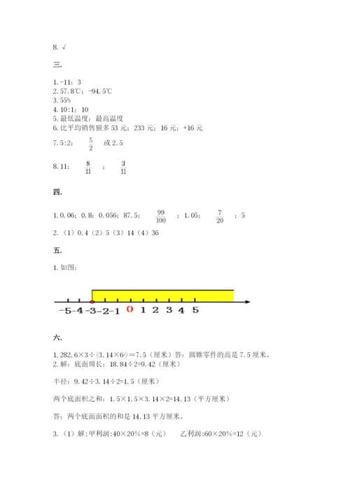 六年级毕业班数学期末考试试卷附答案（a卷）.docx