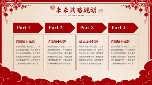 龙年剪纸风欢喜过大年开门红工作总结汇报PPT