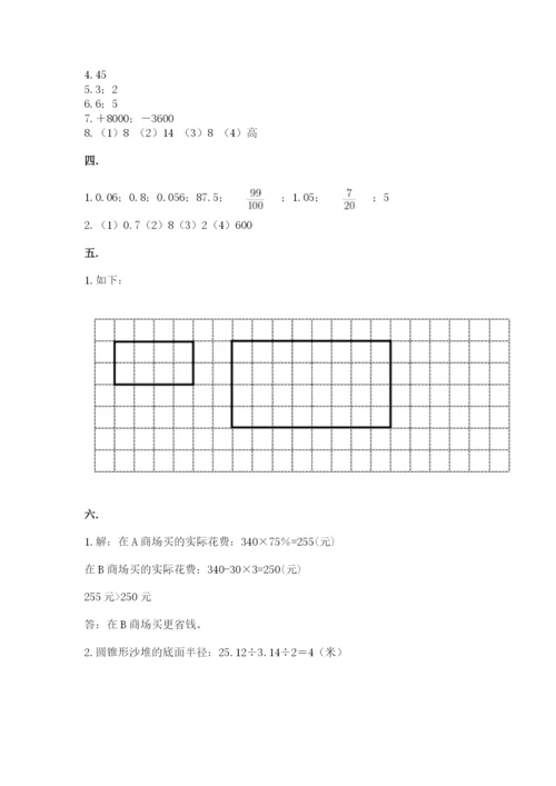 洛阳市小学数学小升初试卷（必刷）.docx