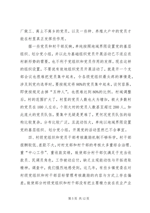 新形势下村级党组织存在的问题与对策.docx