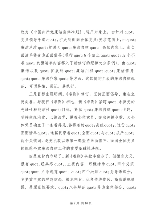学习廉政准则心得体会精选多篇.docx