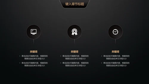 黑金轻奢商业计划书通用PPT模版