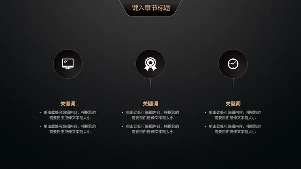 黑金轻奢商业计划书通用PPT模版