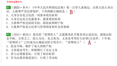 第二单元  理解权利义务复习课件(共29张PPT)