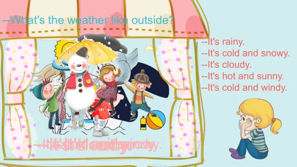 Unit3 Weather PartB Let’s learn & Let’s play 课件（共5