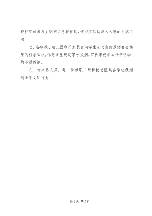 学校控烟工作情况汇报.docx