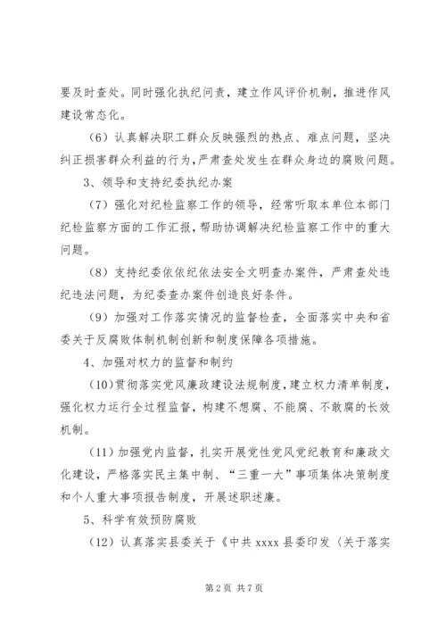 党风廉政建设主题责任清单.docx