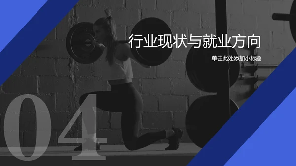 蓝黑色简约风运动康复师职业简介