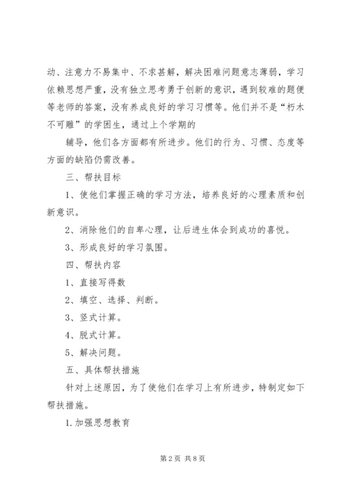 数学学困生转化计划.docx