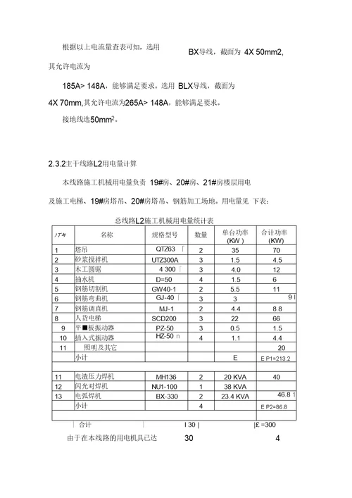 尹东六期用电施工组织范本