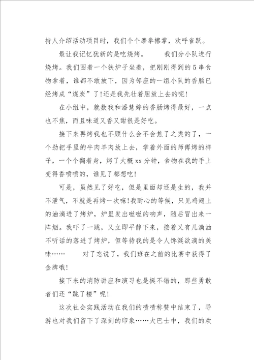 社会实践活动学生心得总结四篇