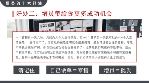 黑红大气高效增员专题动态通用PPT模板