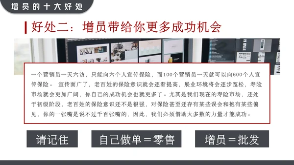 黑红大气高效增员专题动态通用PPT模板