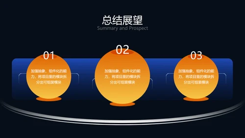 炫酷时尚风年度工作总结PPT模板