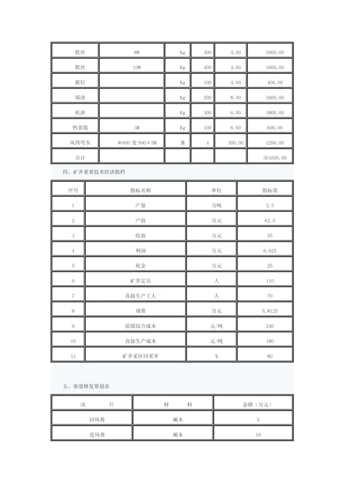 矿井年度灾害预防及处理综合计划专题方案分析.docx