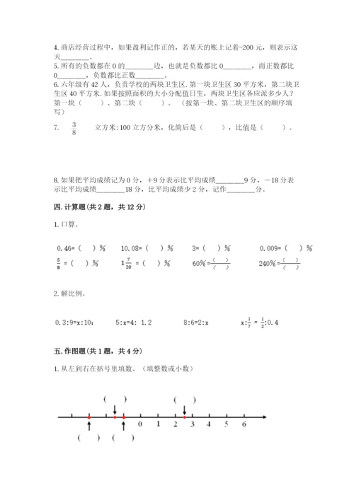 肥西县六年级下册数学期末测试卷完整.docx