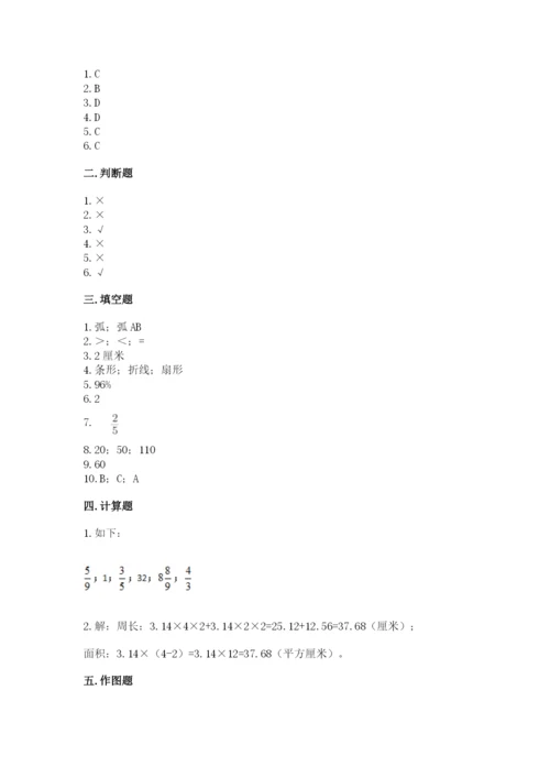 人教版六年级上册数学期末测试卷附答案【a卷】.docx